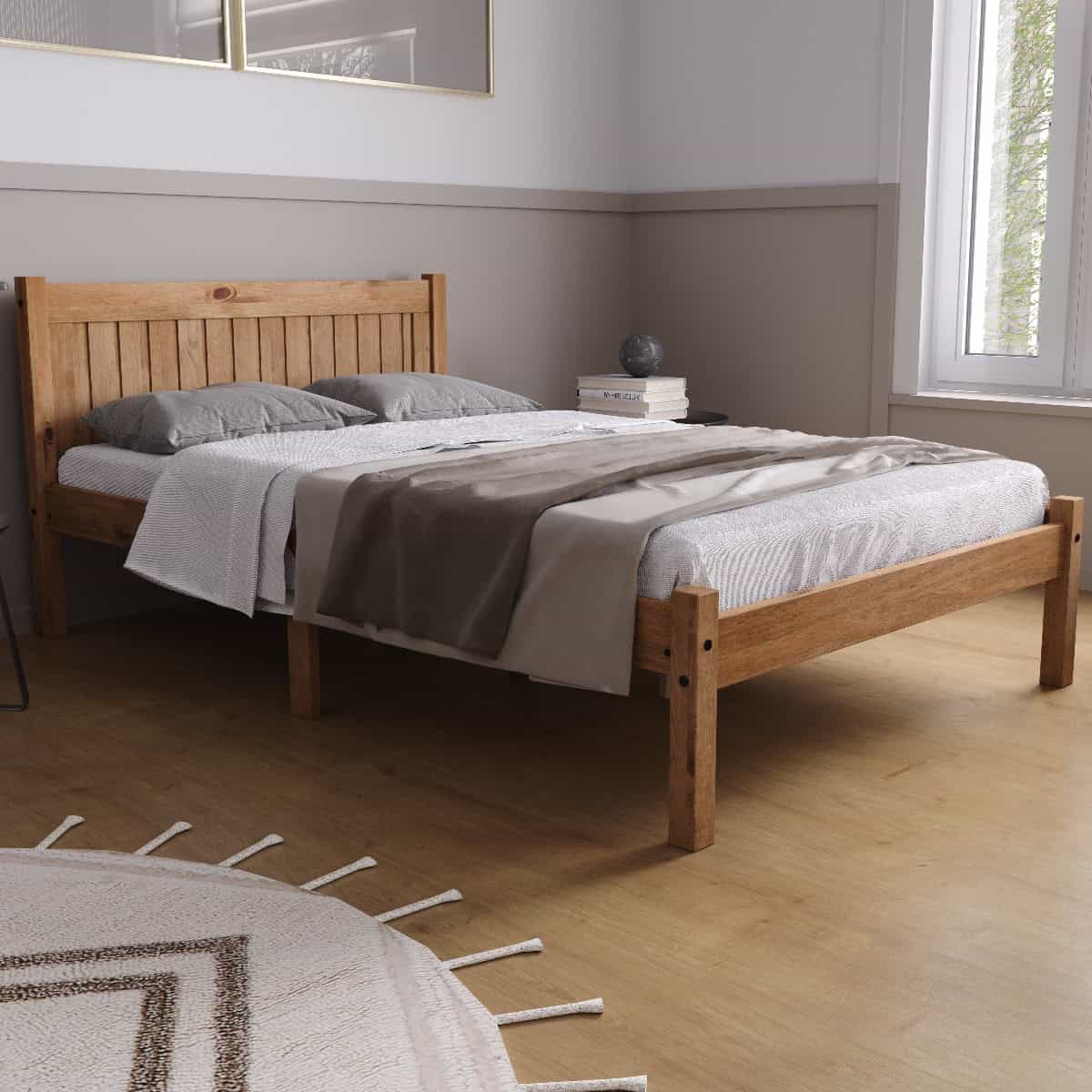 4ft Rio Bedframe - Pine | Buy Online | Beds.ie