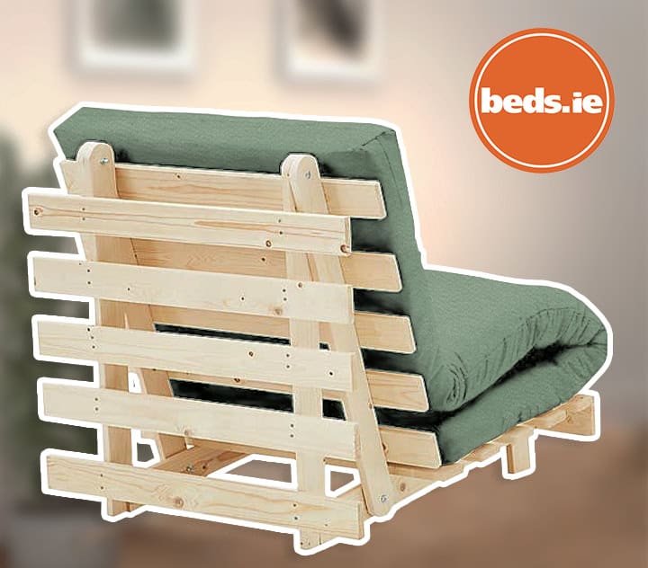 2ft6 Mito Futon Bed with Harmony Green Mattress - Image 2