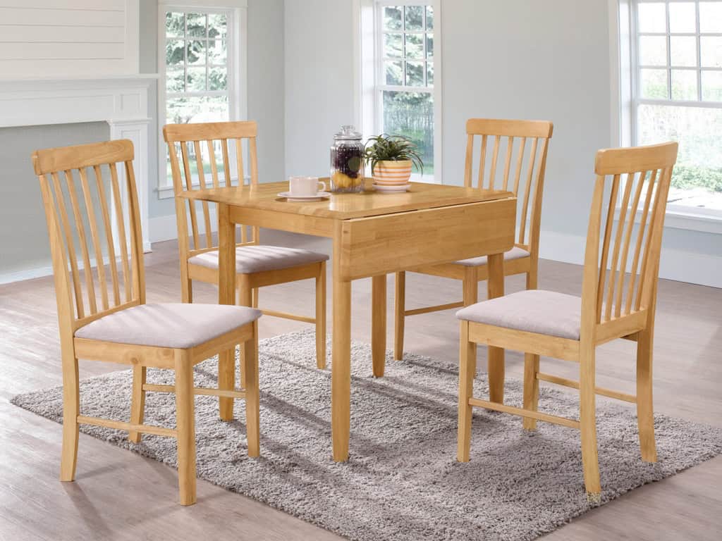 Cologne Square Drop Leaf Dining Set (4 Chairs) | Buy Online | Beds.ie