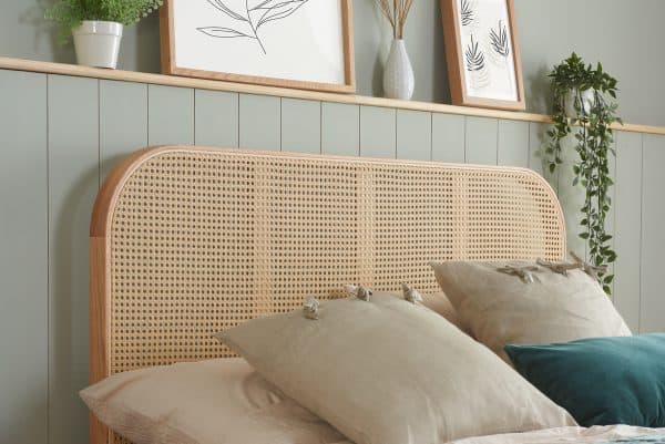 6ft Margot Rattan Bed - Oak - Image 3