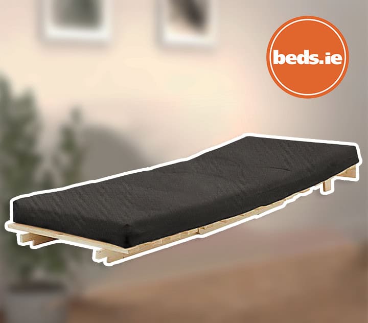2ft6 Mito Futon Bed with Dark Grey Mattress - Image 3