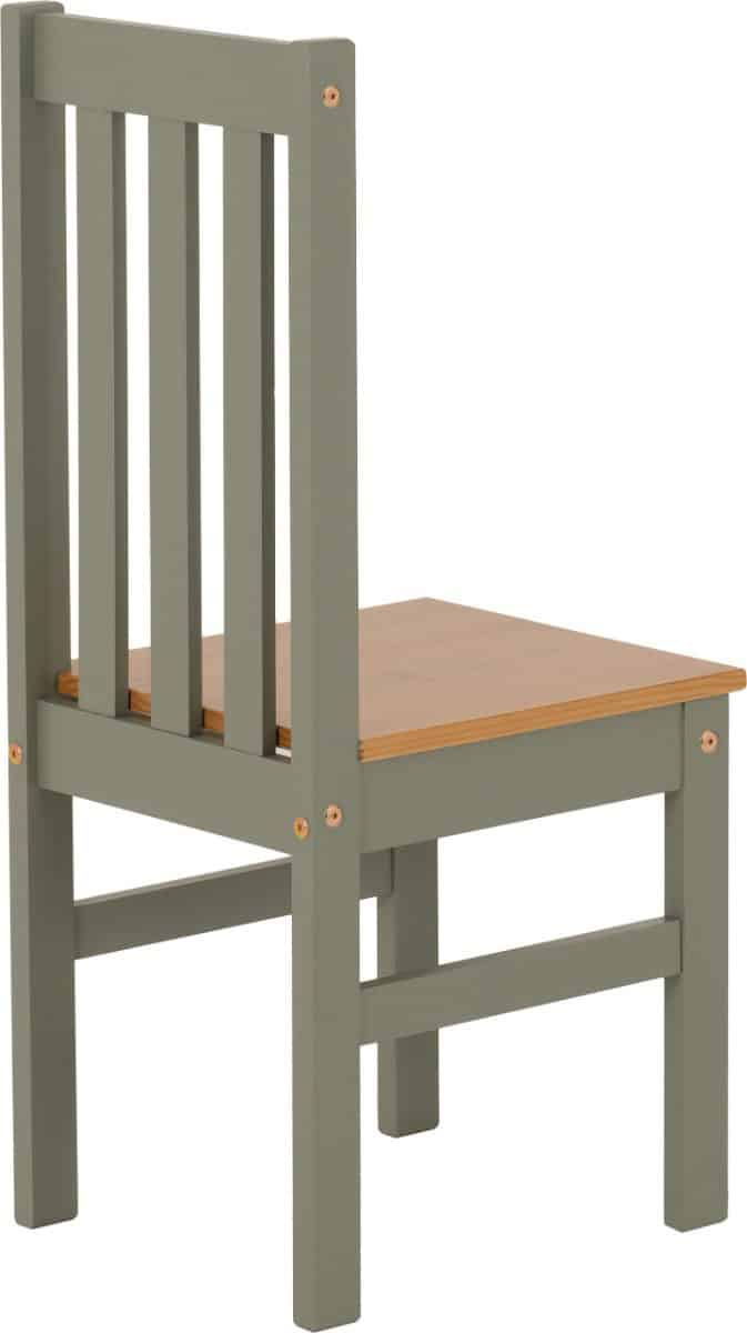 Ludlow 1+4 Dining Set - Green/Oak Lacquer - Image 9