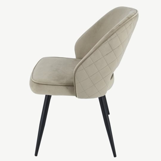 Sutton Chair - Mink Velvet (Set of 2) - Image 4