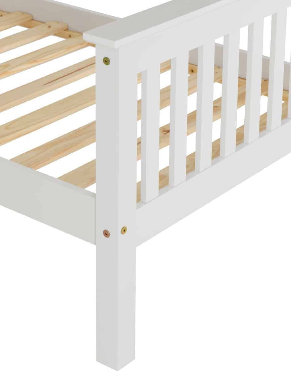 Monaco 3ft High End Bedframe - White - Image 5