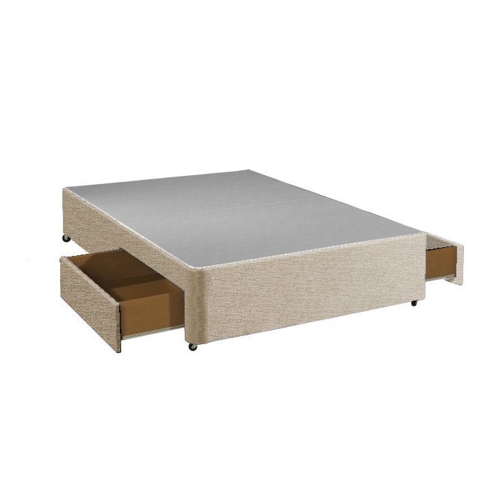 Apollo 4ft6 Beige 2 Drawer Divan Base | Buy Online | Beds.ie