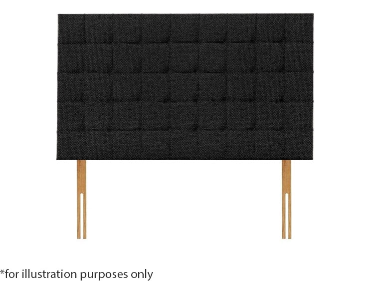 Apollo 2ft6 Boston Headboard - House Black | Buy Online | Beds.ie