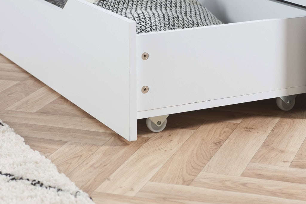 Alfie 4ft Storage Bed – White - Image 4