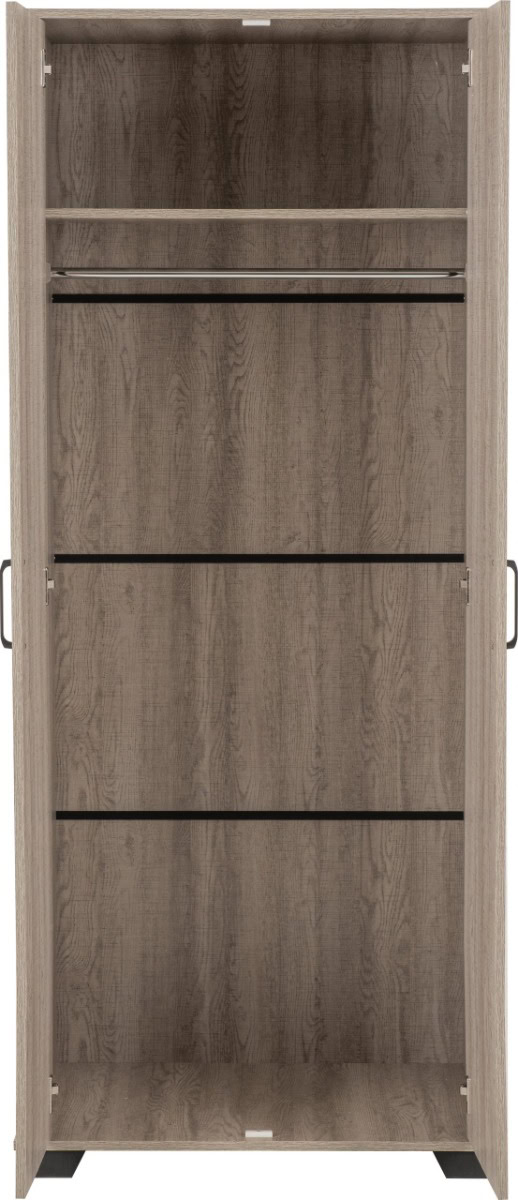 Oliver 2 Door Wardrobe - Light Oak Effect - Image 3