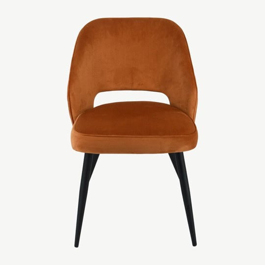 Sutton Chair - Rust Velvet (Set of 2) - Image 2