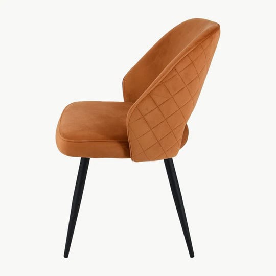 Sutton Chair - Rust Velvet (Set of 2) - Image 4
