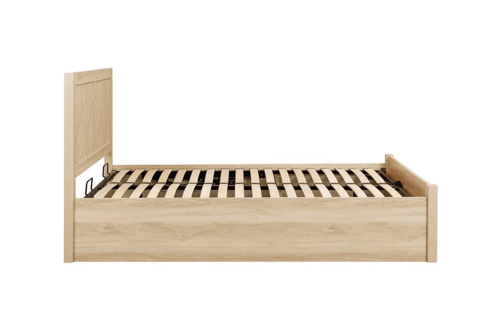 Herringford 4ft6 Ottoman Bedframe - Oak - Image 11