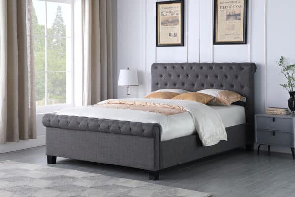 Paris 5ft Gas Lift Bedframe - Grey - Image 2