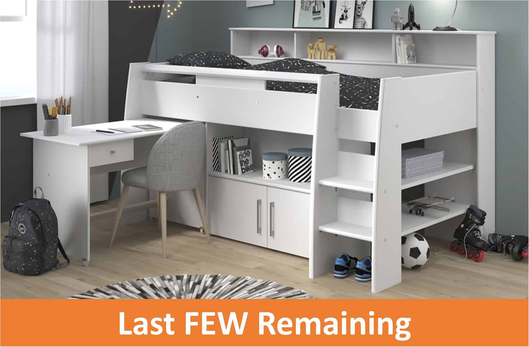 Parisot Swan Mid Sleeper - White - Image 2