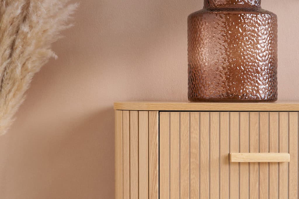 Axel 5 Drawer Fluted Chest - Oak - Image 7