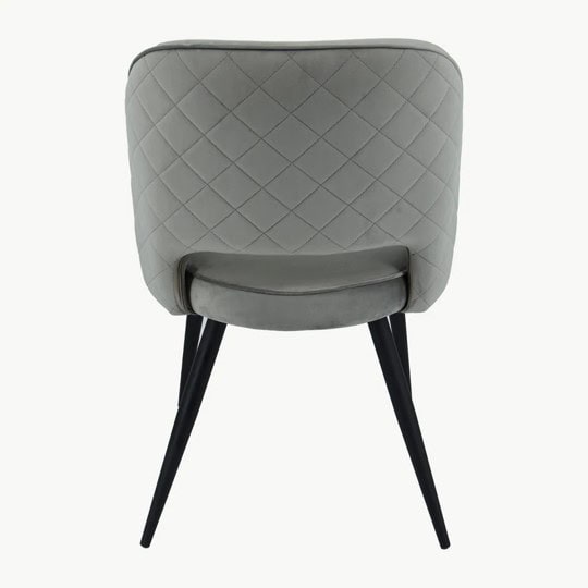 Sutton Chair - Grey Velvet (Set of 2) - Image 5
