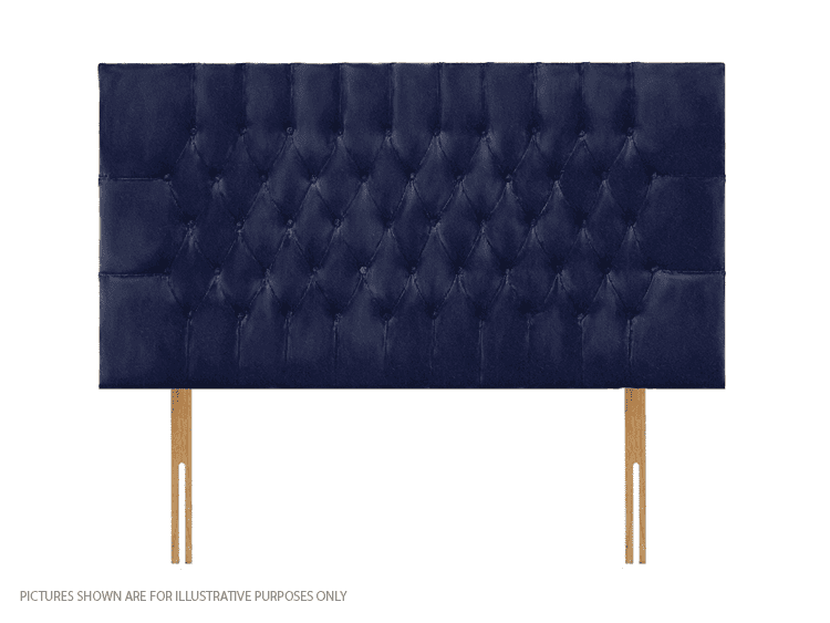 Apollo 2ft6 Lincoln Headboard - Velvet Navy Blue | Buy Online | Beds.ie
