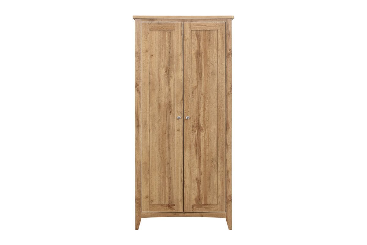 Hampstead 2 Door Wardrobe - Oak - Image 3