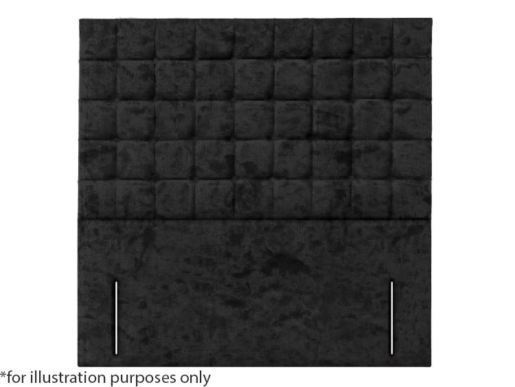 Apollo 2ft6 Prague Headboard - Glitz Black | Buy Online | Beds.ie