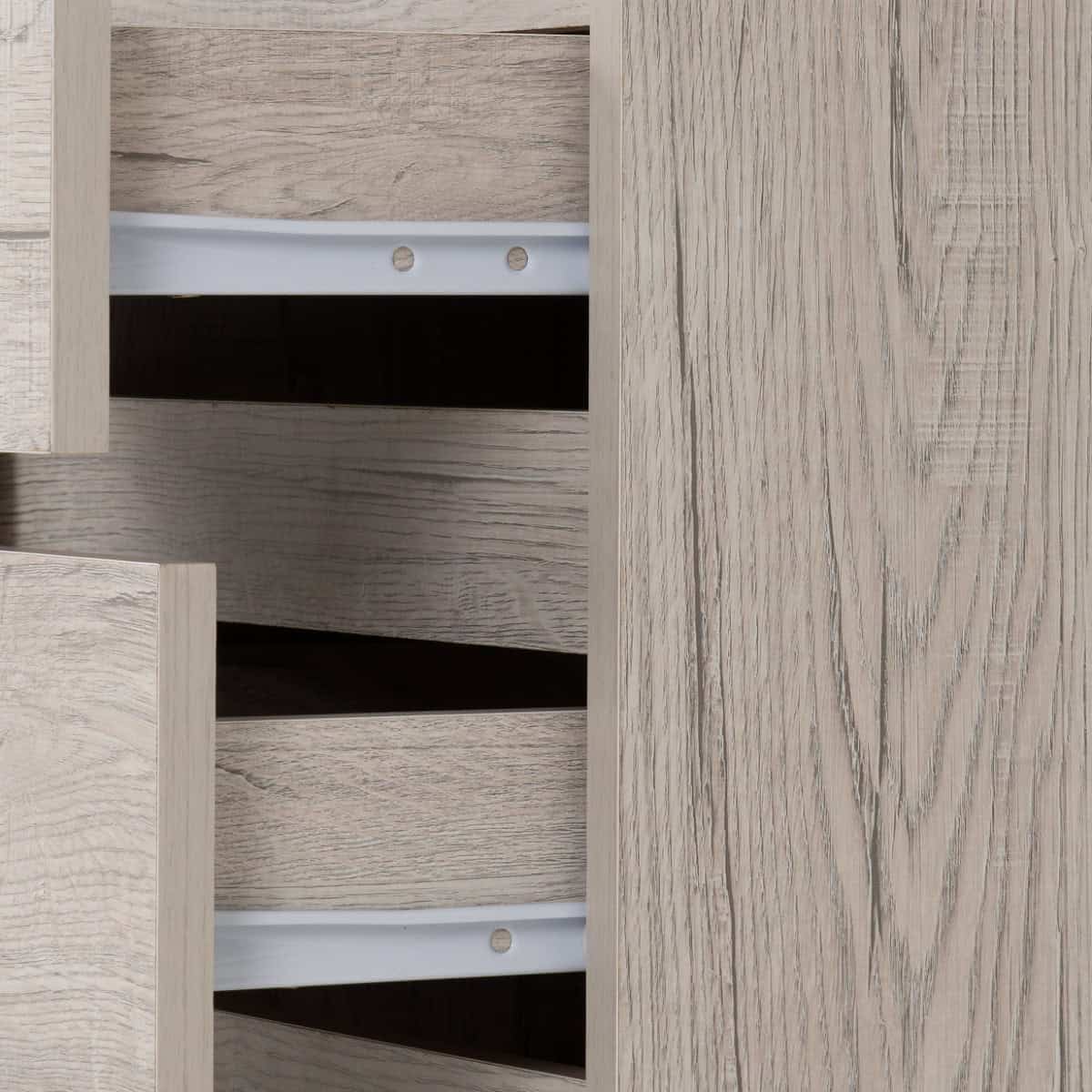 Malvern 3 Drawer Bedside - Urban Snow - Image 6
