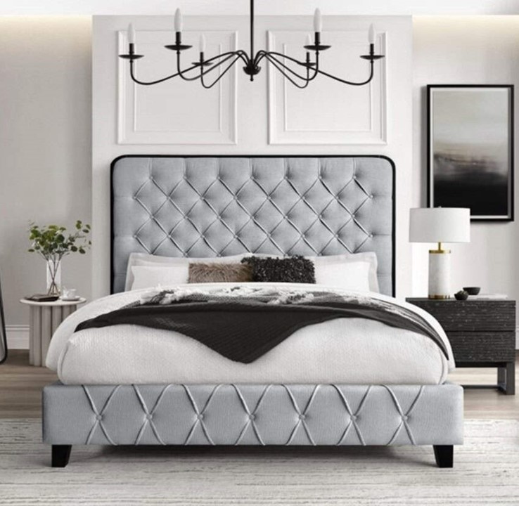 My Furniture - Kyden 6ft Bedframe - Grey 02