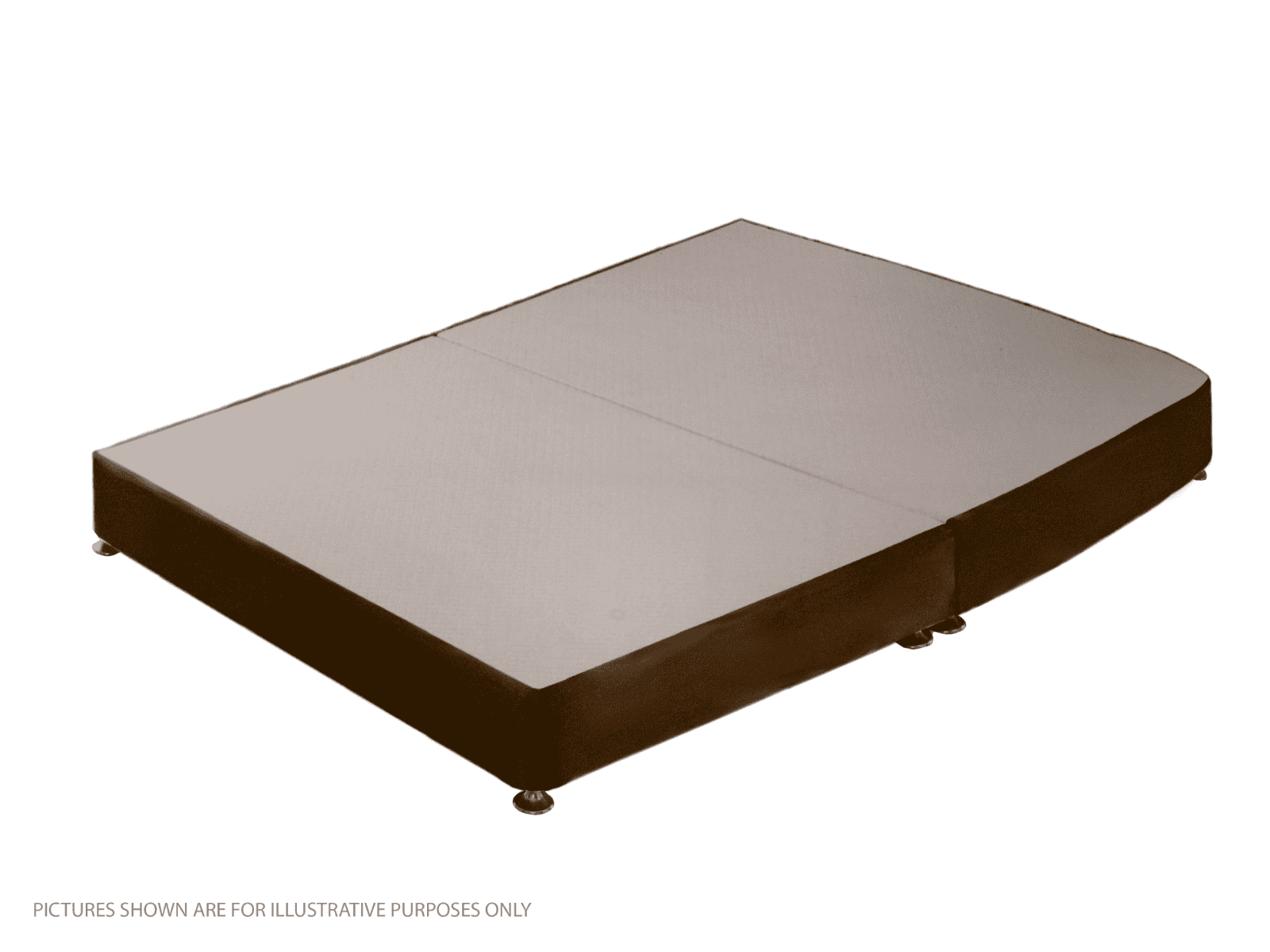 Apollo 4ft Velvet Brown Low Profile Divan Base | Buy Online | Beds.ie