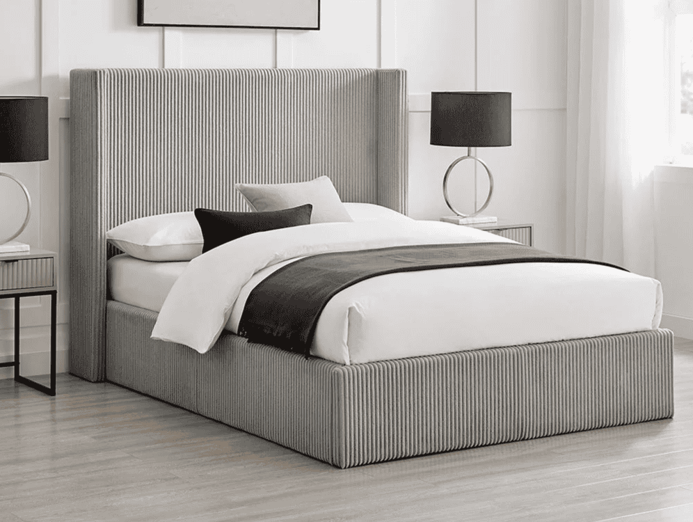 Limelight Gemini 4ft6 Ottoman - Grey | Buy Online | Beds.ie
