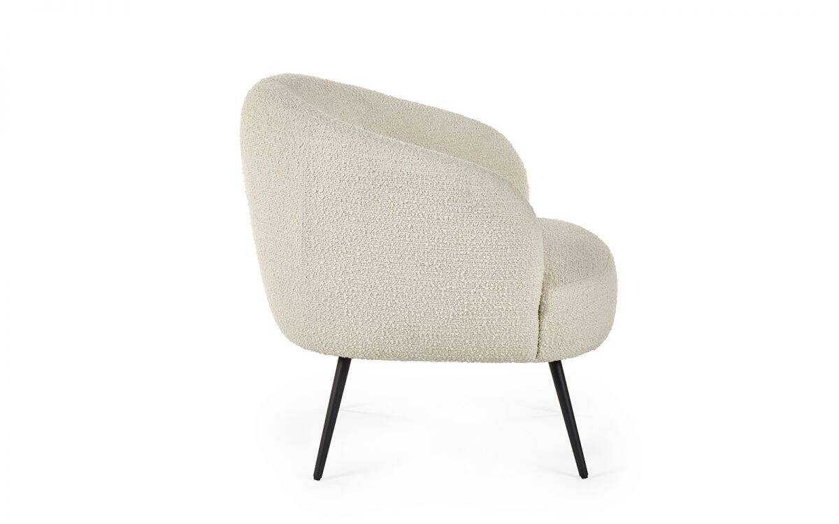 Hadid Boucle Accent Chair - Ivory - Image 5