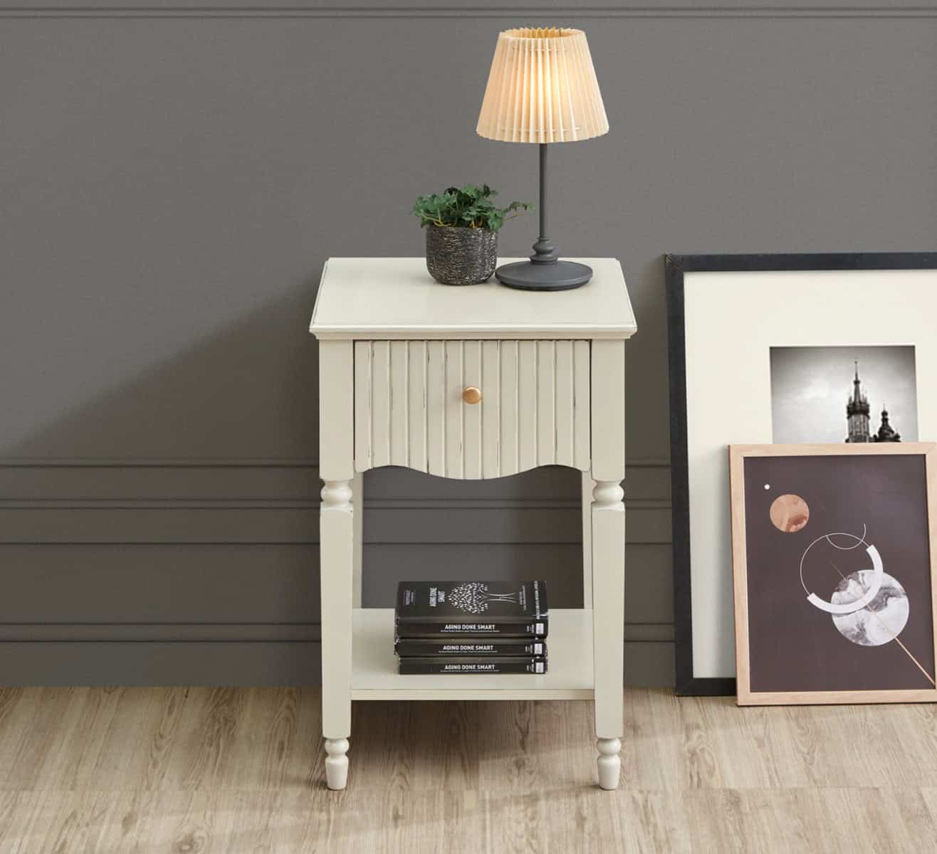 Ritz Lamp Table - Cream - Image 2