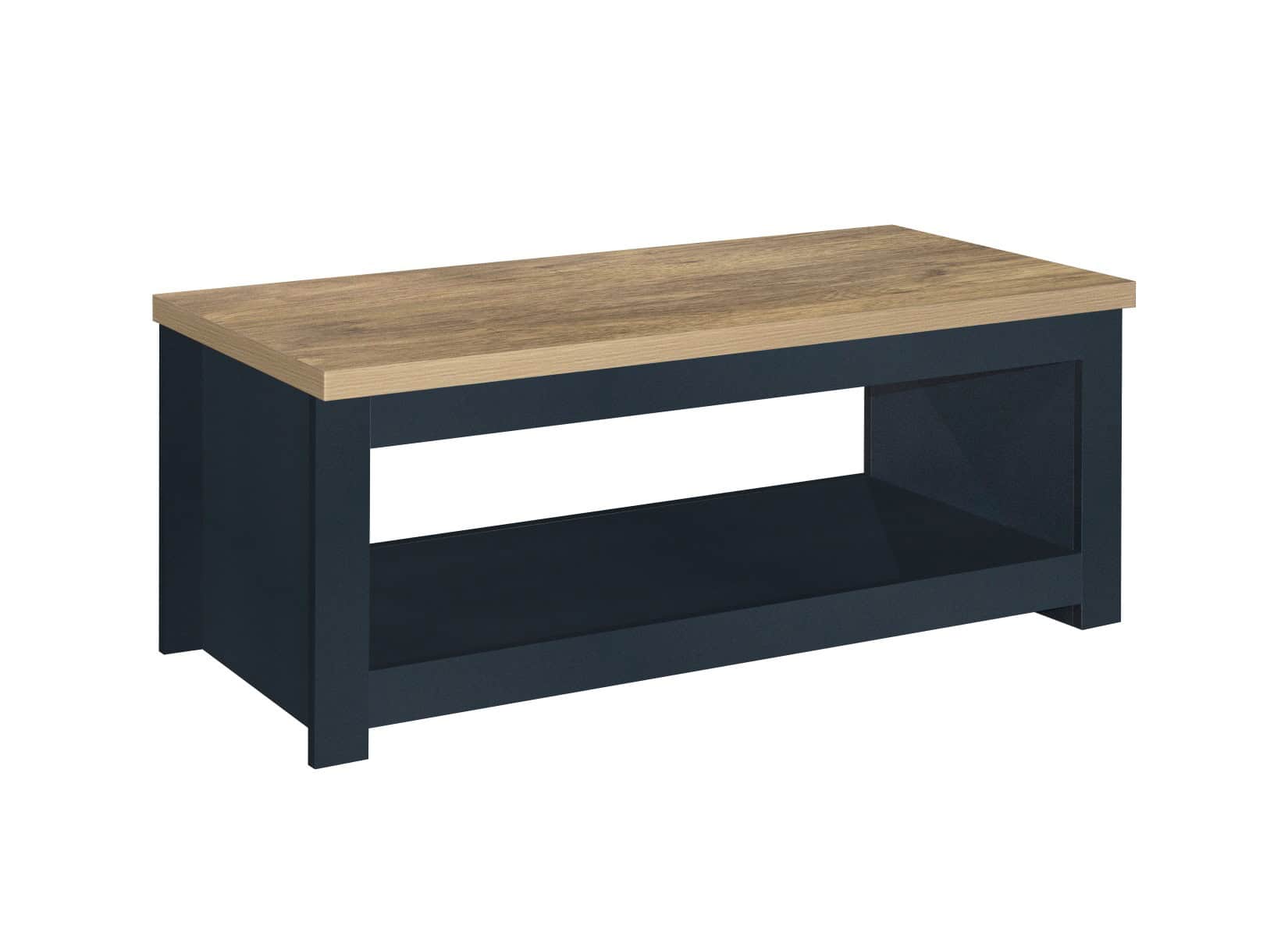 Highgate Coffee Table - Navy & Oak - Image 3
