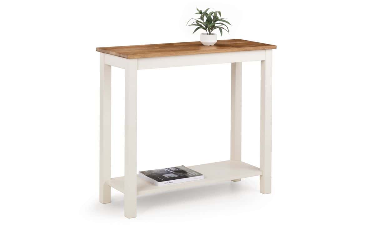 Essen Console Table 90cm - Ivory & Oak | Buy Online | Beds.ie