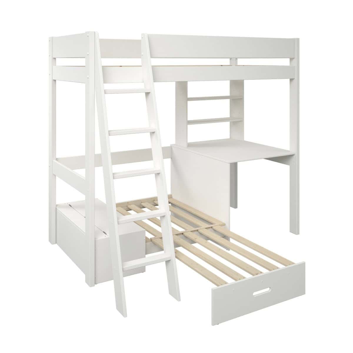 Kids Avenue Estella White Highsleeper with Pink Sofa Bed - Image 5