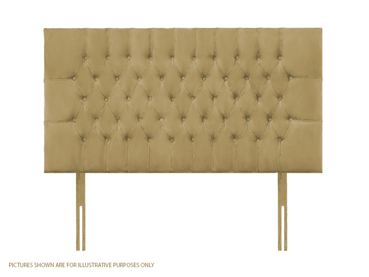 Apollo 4ft6 Lincoln Headboard - Velvet Sand | Buy Online | Beds.ie