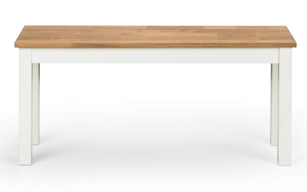 Essen Dining Bench - White & Oak | Buy Online | Beds.ie