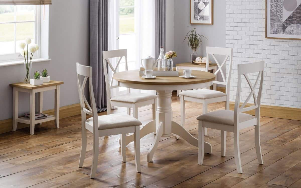 Averio Round Dining Table - Ivory | Buy Online | Beds.ie