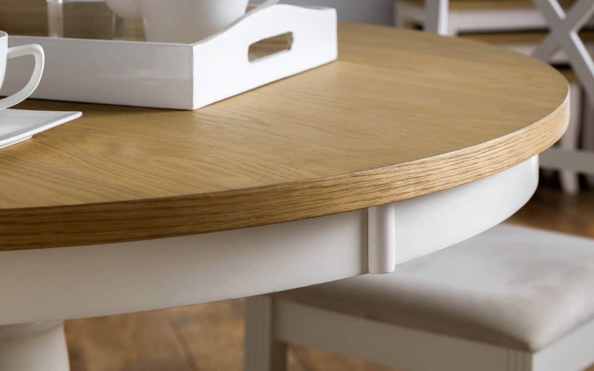 Averio Round Dining Table - Ivory - Image 3