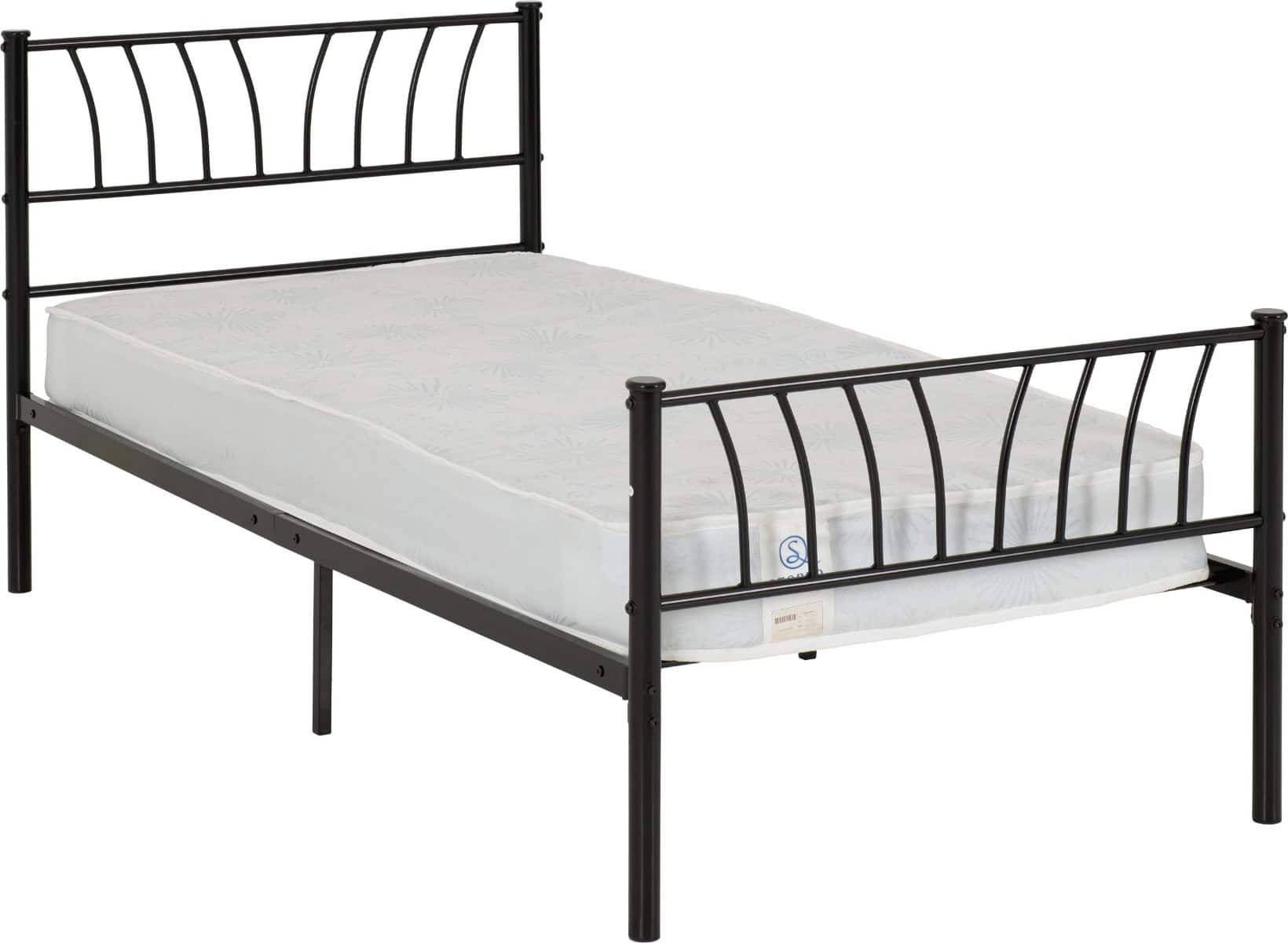 Harlow 3ft Bedframe - Black - Image 2
