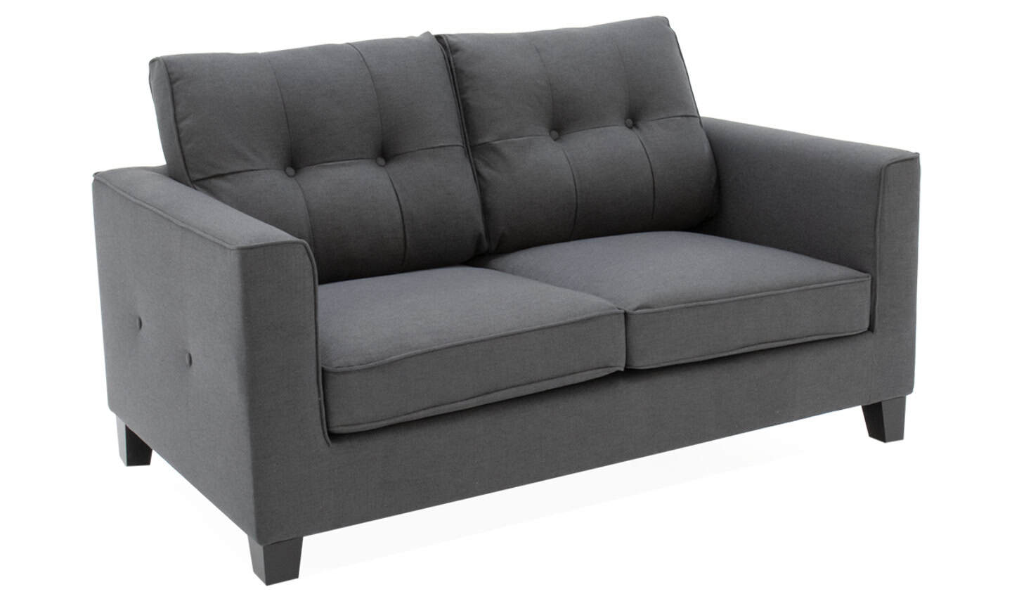 Astrid 2 Seater Sofa - Charcoal Fabric - Image 2