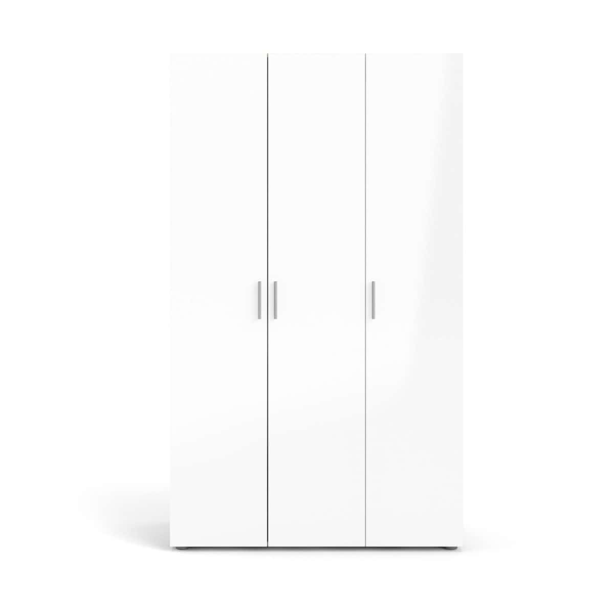 Pepe 3 Door Wardrobe - Oak with White High Gloss | Buy Online | Beds.ie