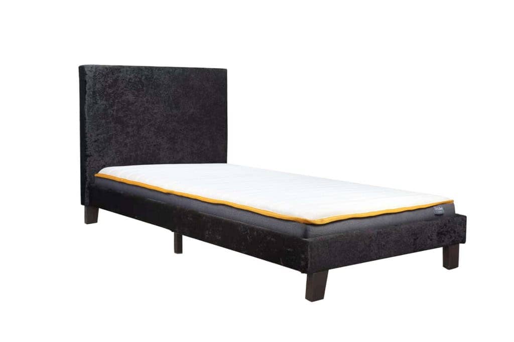 Berlin 3ft Bedframe in Black Crushed Velvet - Image 3