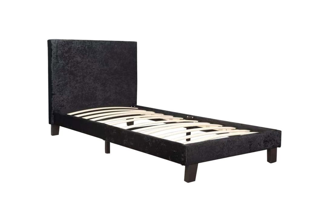 Berlin 3ft Bedframe in Black Crushed Velvet - Image 4