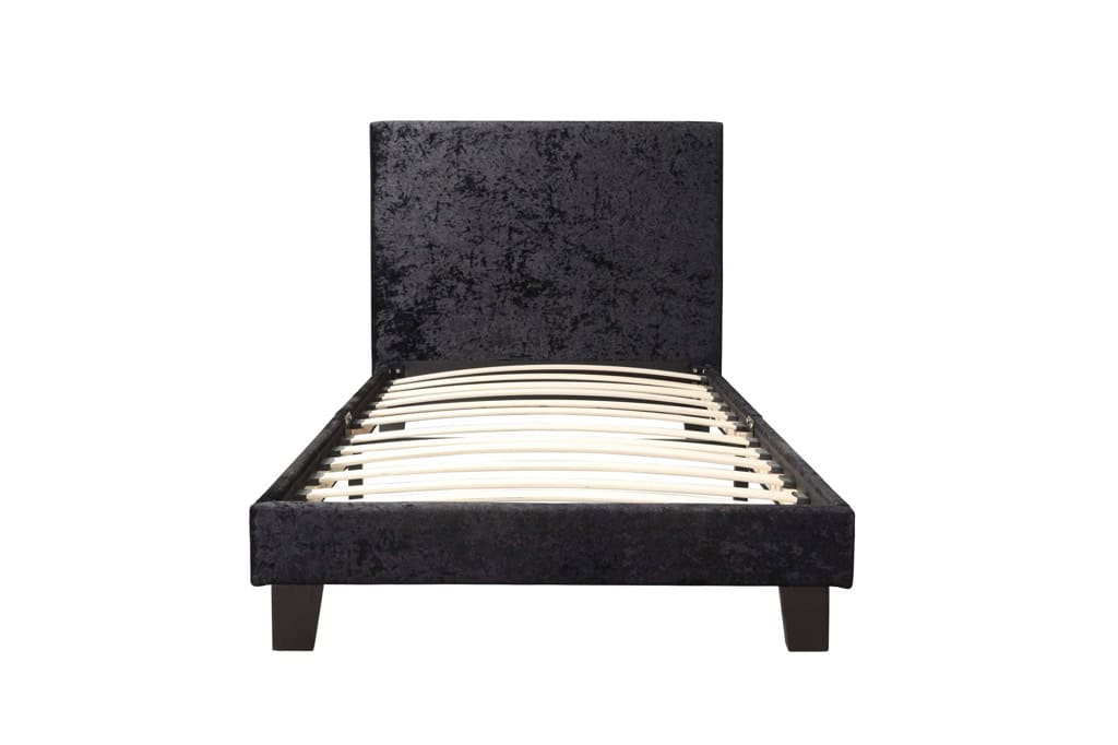 Berlin 3ft Bedframe in Black Crushed Velvet - Image 5