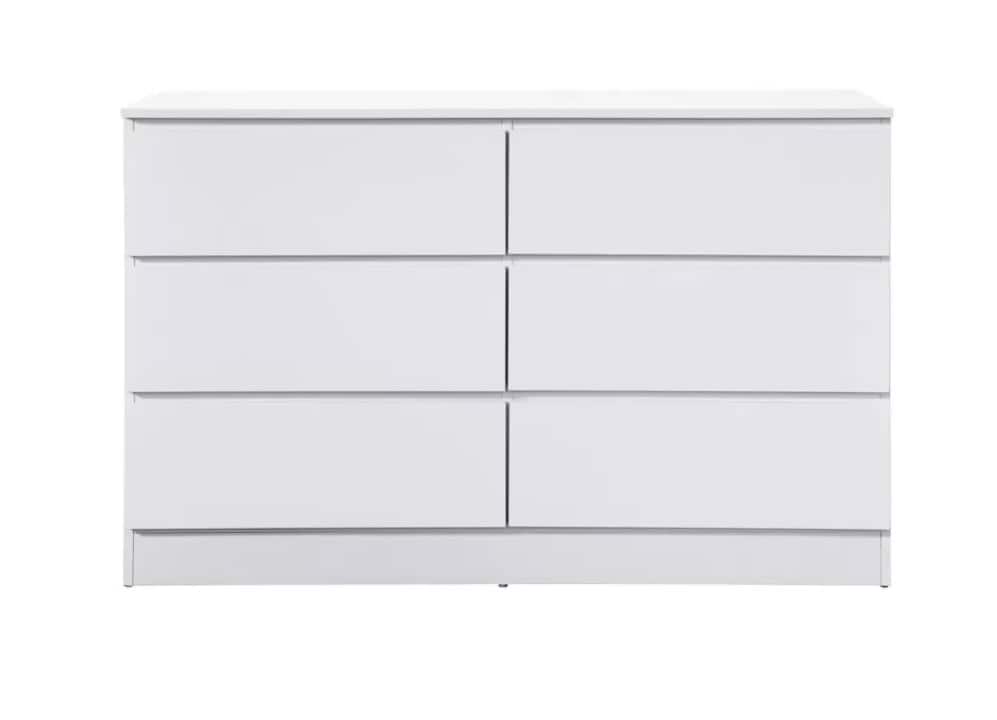 Oslo 6 Drawer Chest - White - Image 4