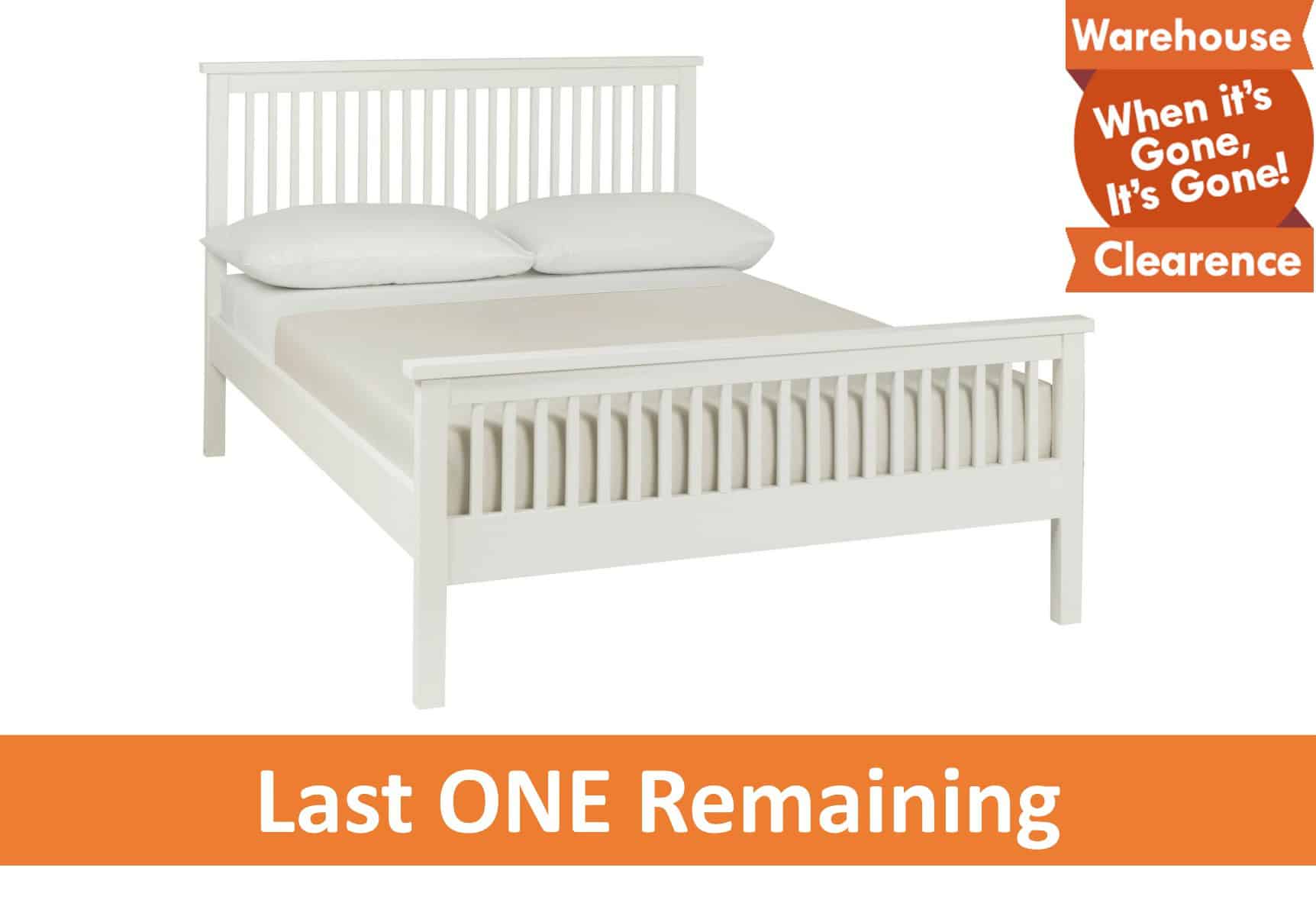 Bentley Designs Atlanta 4ft High Footend Bedframe - White - Image 2