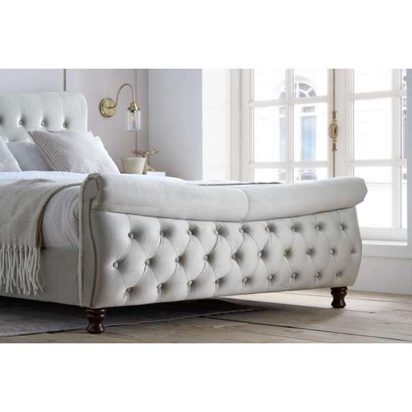 6ft Copenhagen King Bed - Warm Stone finish - Image 2