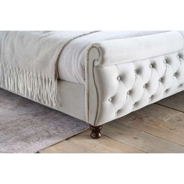 6ft Copenhagen King Bed - Warm Stone finish - Image 3
