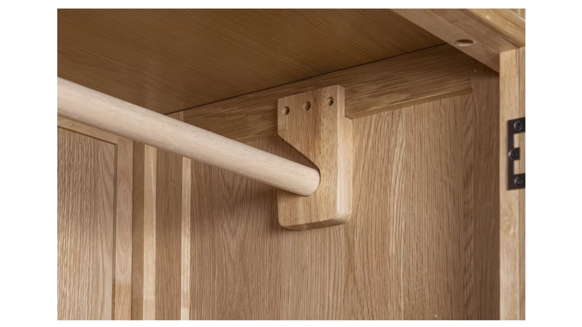 Honey B Oslo Wardrobe - Light Oak - Image 5