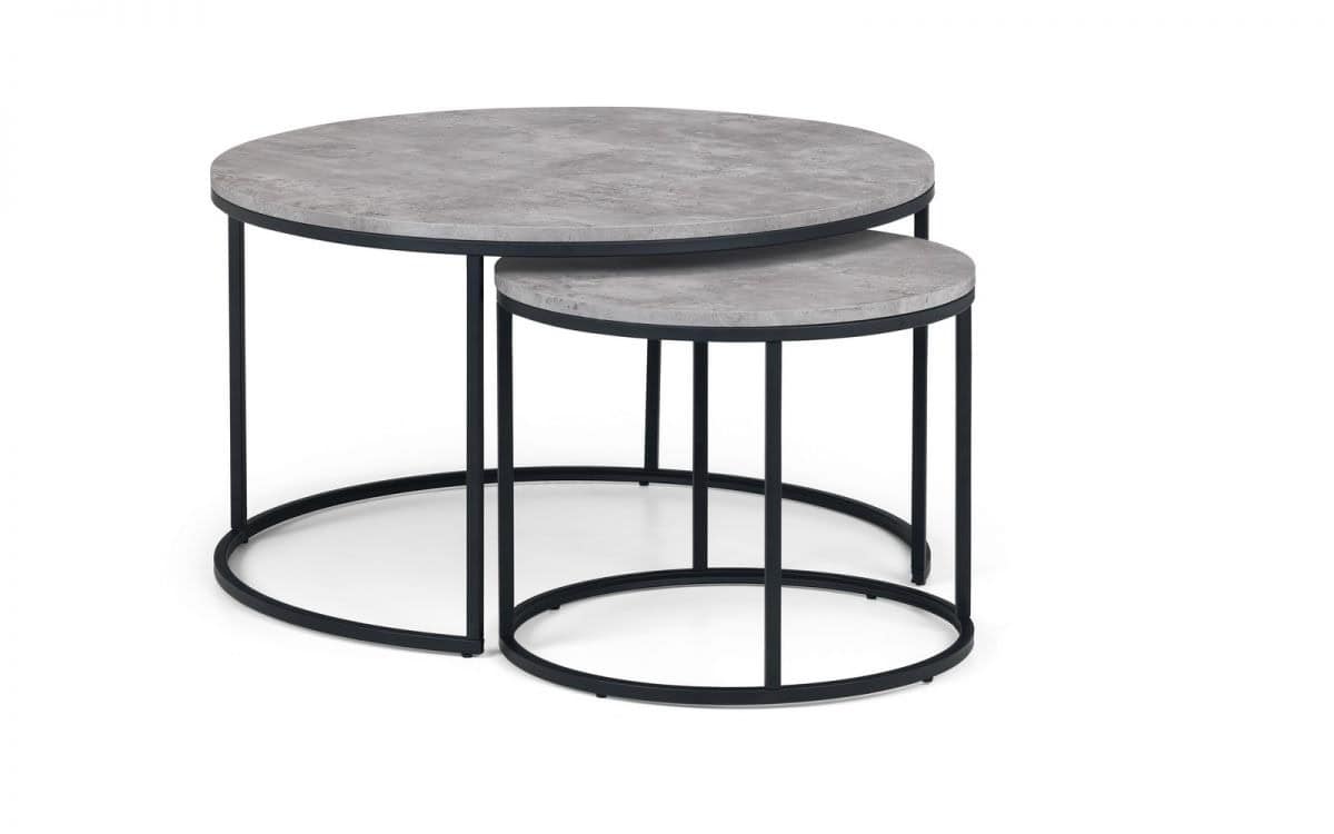 Sawmill Nesting Coffee Table - Concrete Grey - Image 3