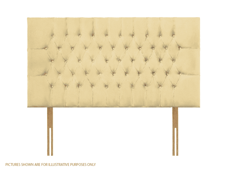 Apollo 3ft6 Lincoln Headboard - Velvet Cream | Buy Online | Beds.ie