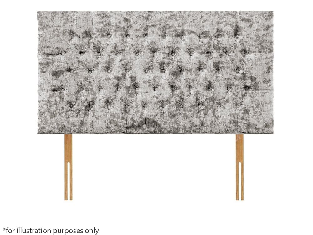 Apollo 6ft Lincoln Headboard - Glitz Silver | Buy Online | Beds.ie