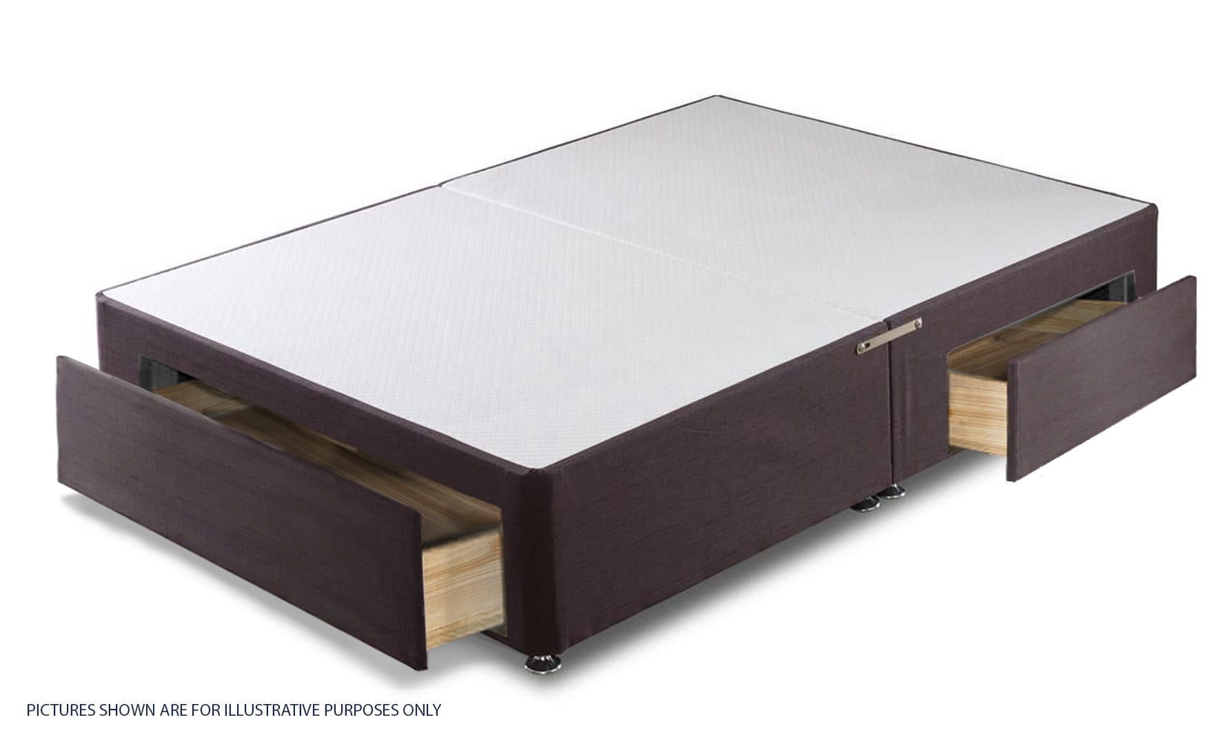 Apollo 6ft Azzure Brown Jumbo Drawer Divan Base - Image 2